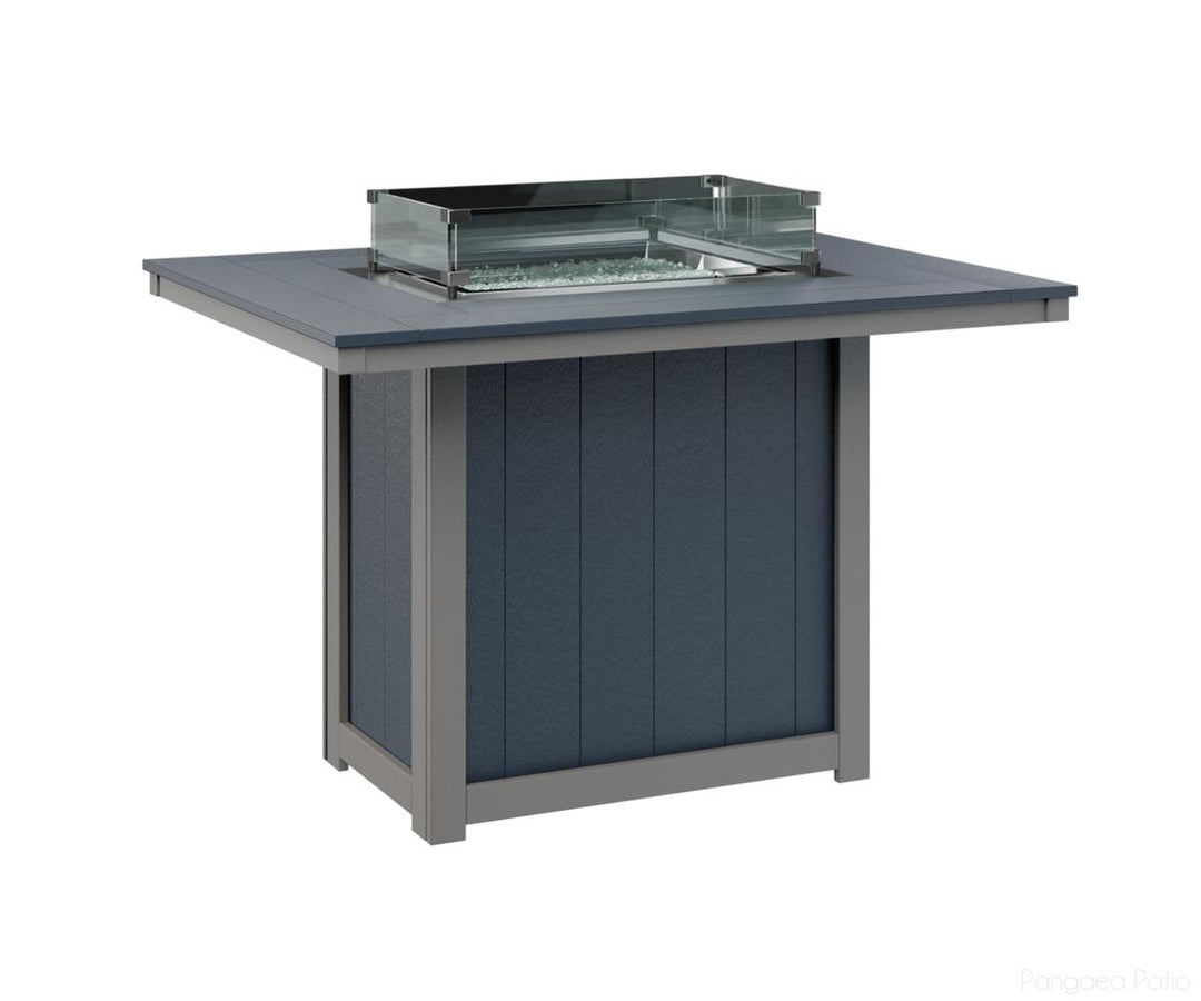 Donoma 42" x 54" Rectangular Fire Table - Counter Height