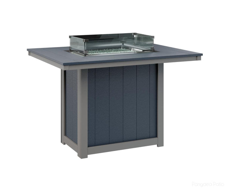 Donoma 42" x 54" Rectangular Fire Table - Counter Height