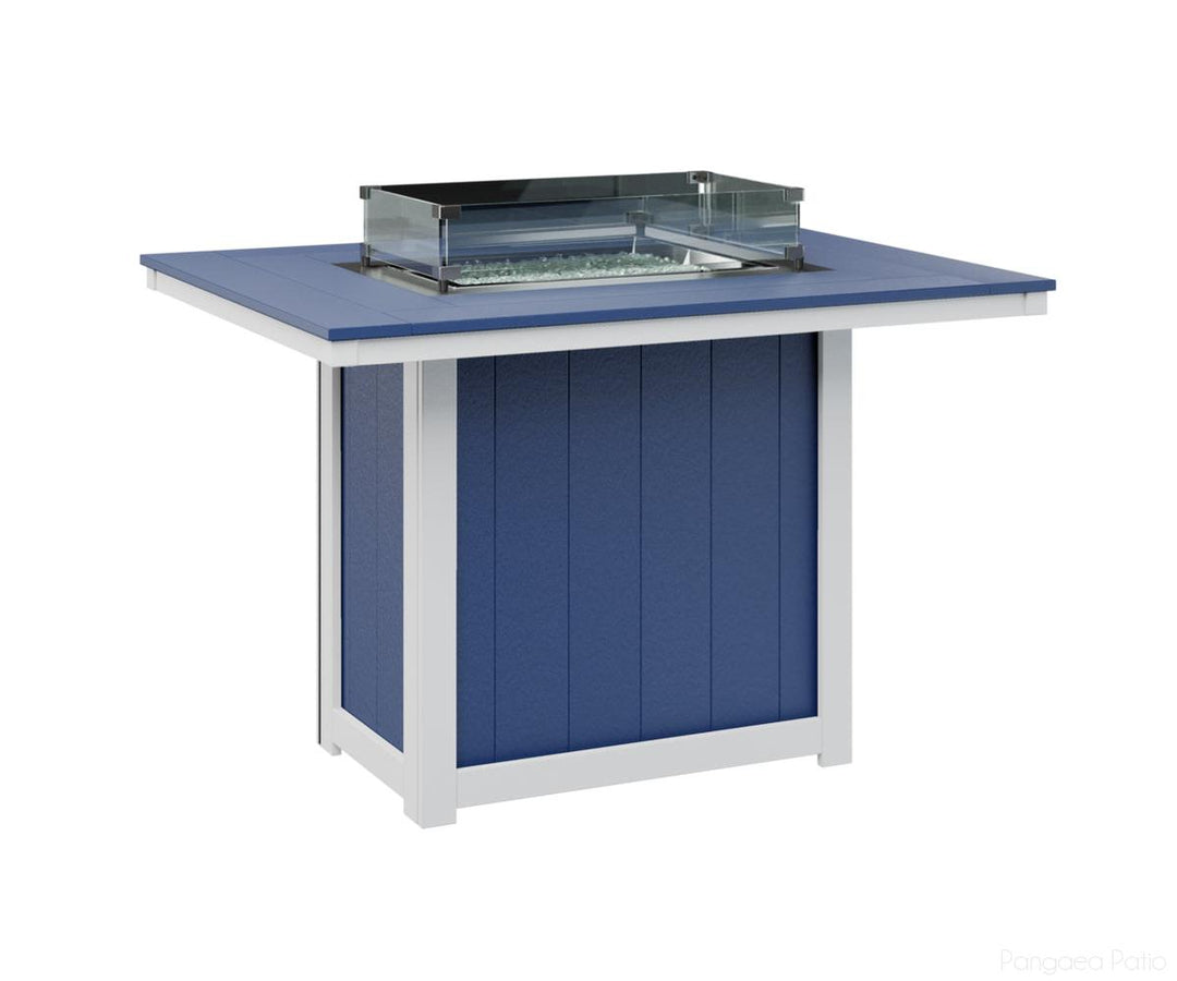 Donoma 42" x 54" Rectangular Fire Table - Counter Height