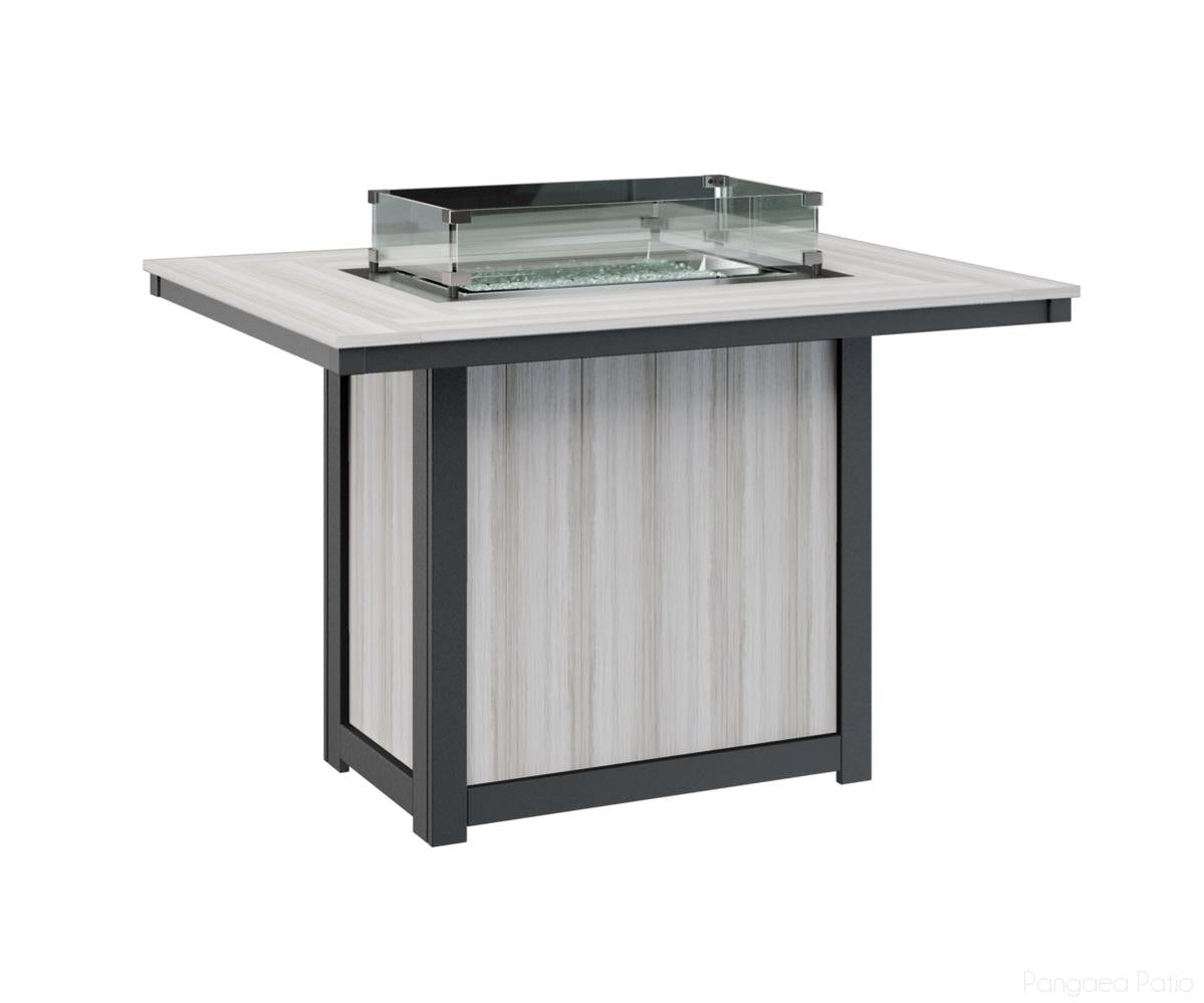 Donoma 42" x 54" Rectangular Fire Table - Counter Height
