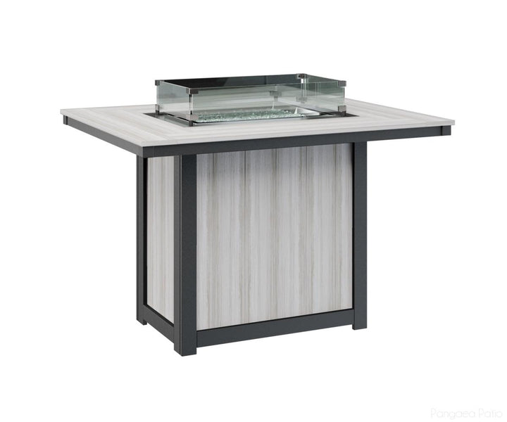 Donoma 42" x 54" Rectangular Fire Table - Counter Height