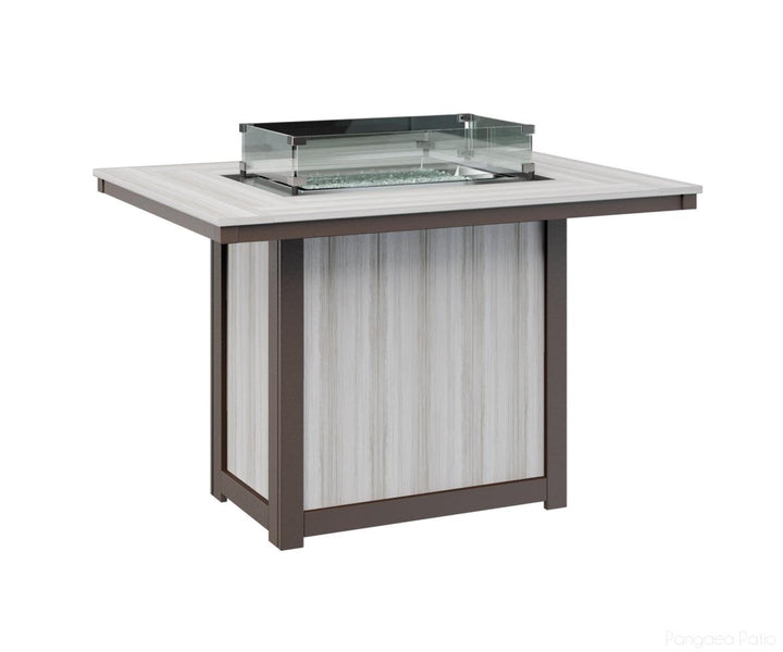 Donoma 42" x 54" Rectangular Fire Table - Counter Height