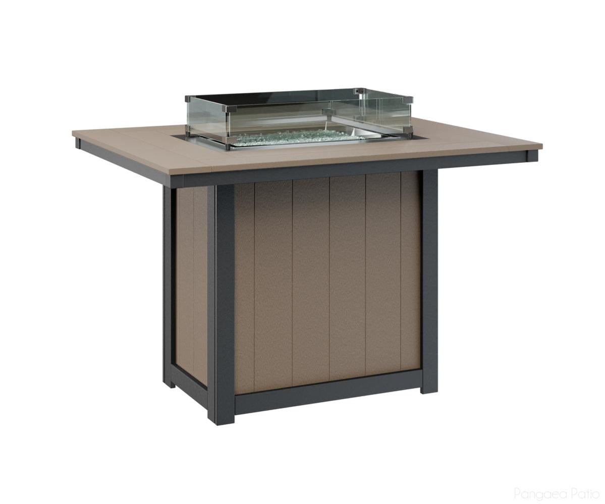 Donoma 42" x 54" Rectangular Fire Table - Counter Height
