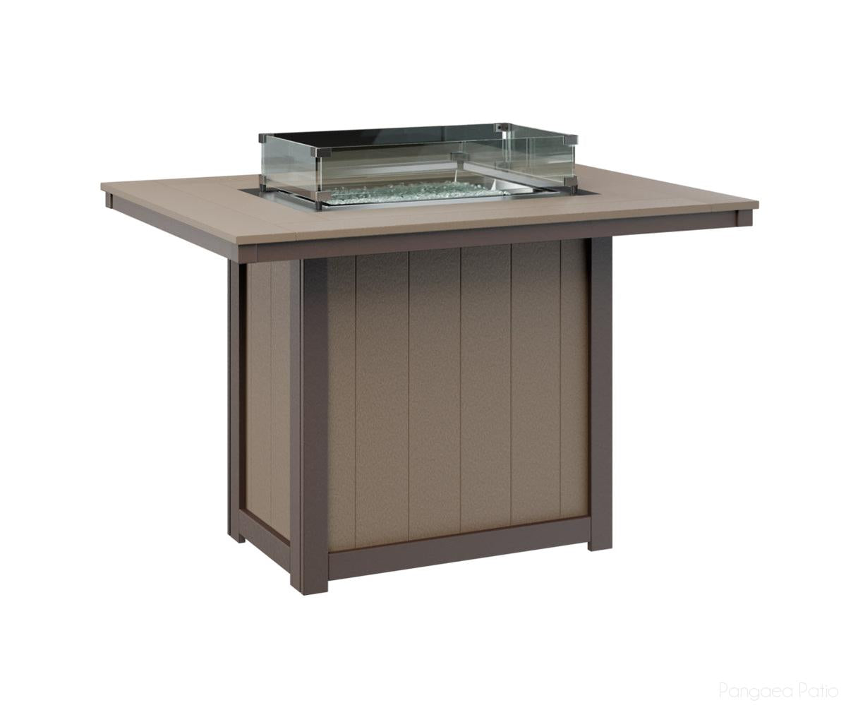 Donoma 42" x 54" Rectangular Fire Table - Counter Height