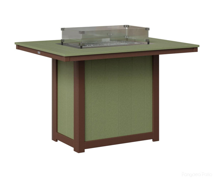 Donoma 42" x 54" Rectangular Fire Table - Counter Height