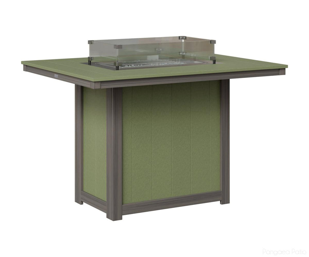 Donoma 42" x 54" Rectangular Fire Table - Counter Height