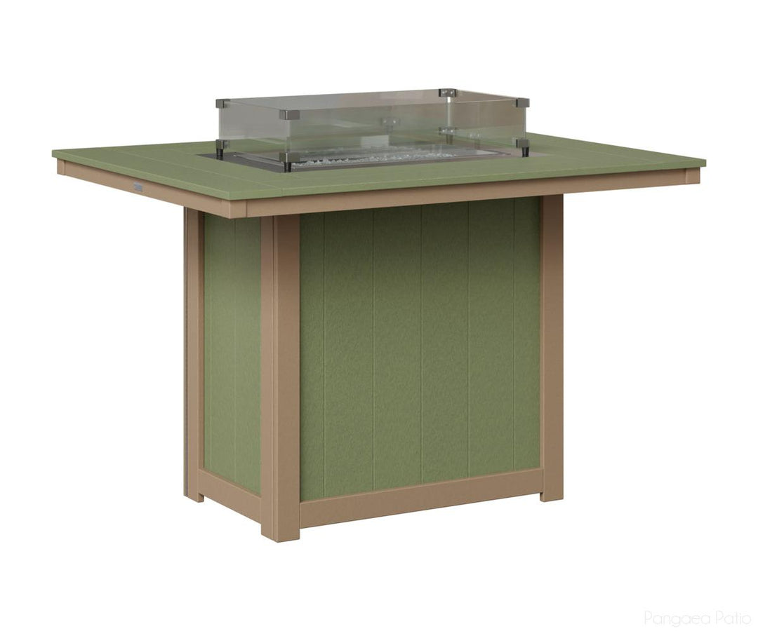 Donoma 42" x 54" Rectangular Fire Table - Counter Height