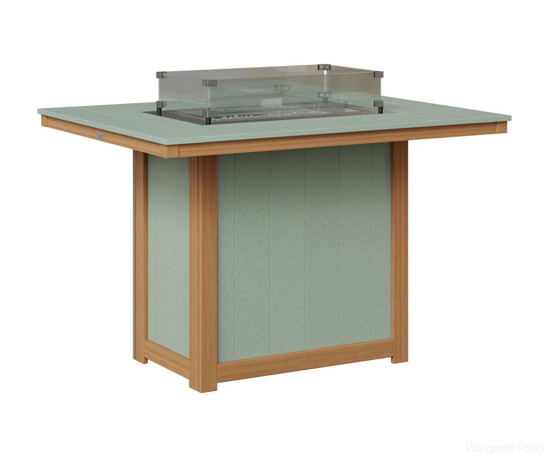 Donoma 42" x 54" Rectangular Fire Table - Counter Height