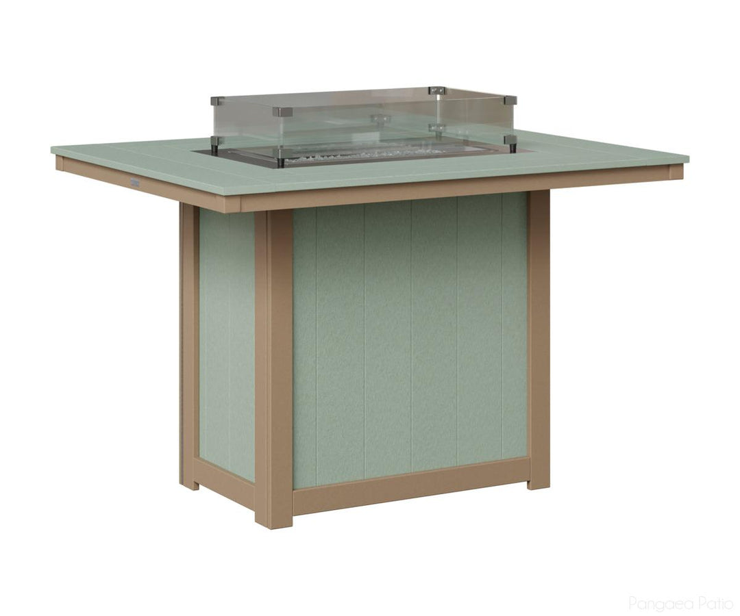 Donoma 42" x 54" Rectangular Fire Table - Counter Height