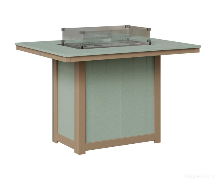 Donoma 42" x 54" Rectangular Fire Table - Counter Height