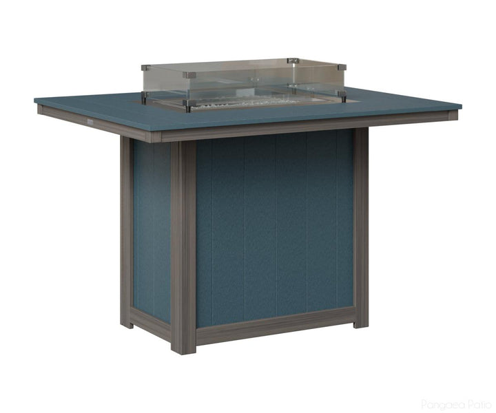 Donoma 42" x 54" Rectangular Fire Table - Counter Height