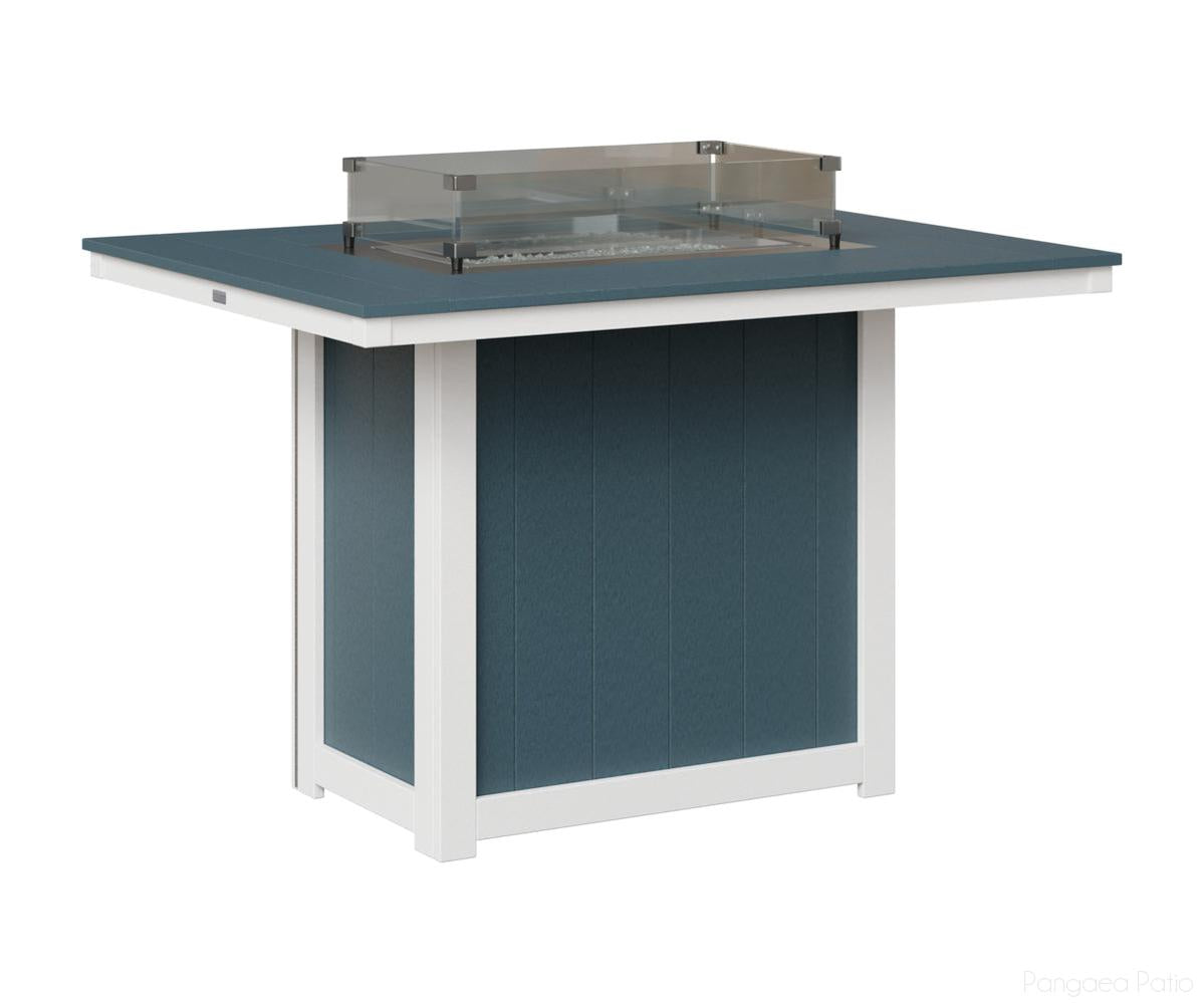 Donoma 42" x 54" Rectangular Fire Table - Counter Height