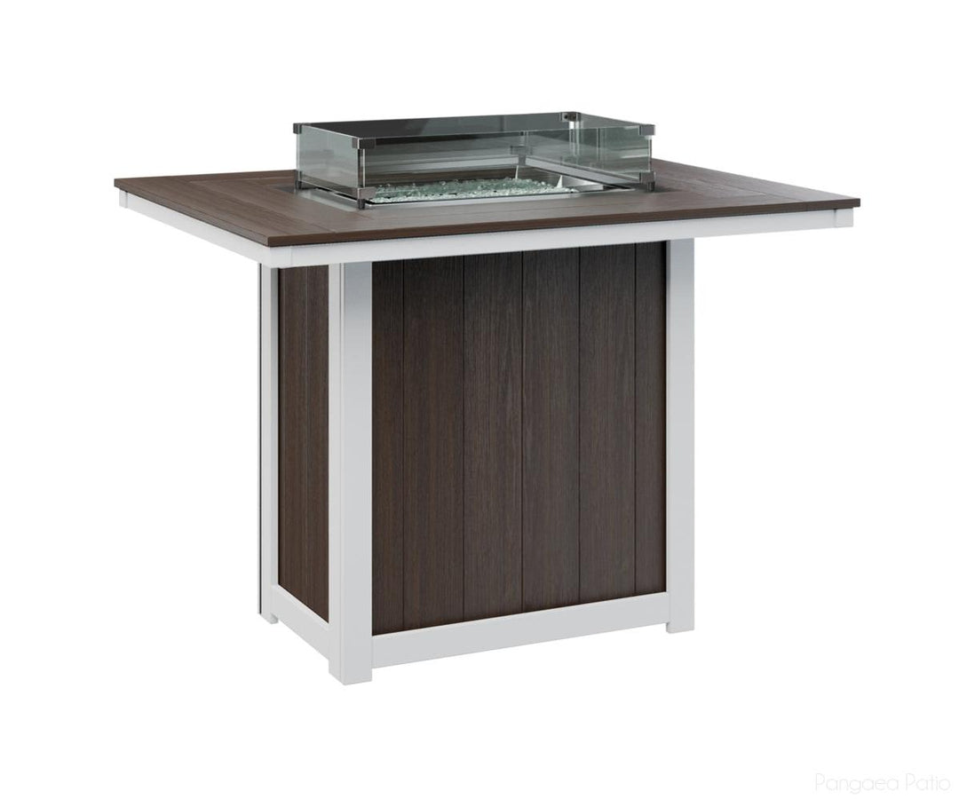 Donoma 42" x 54" Rectangular Fire Table - Bar Height