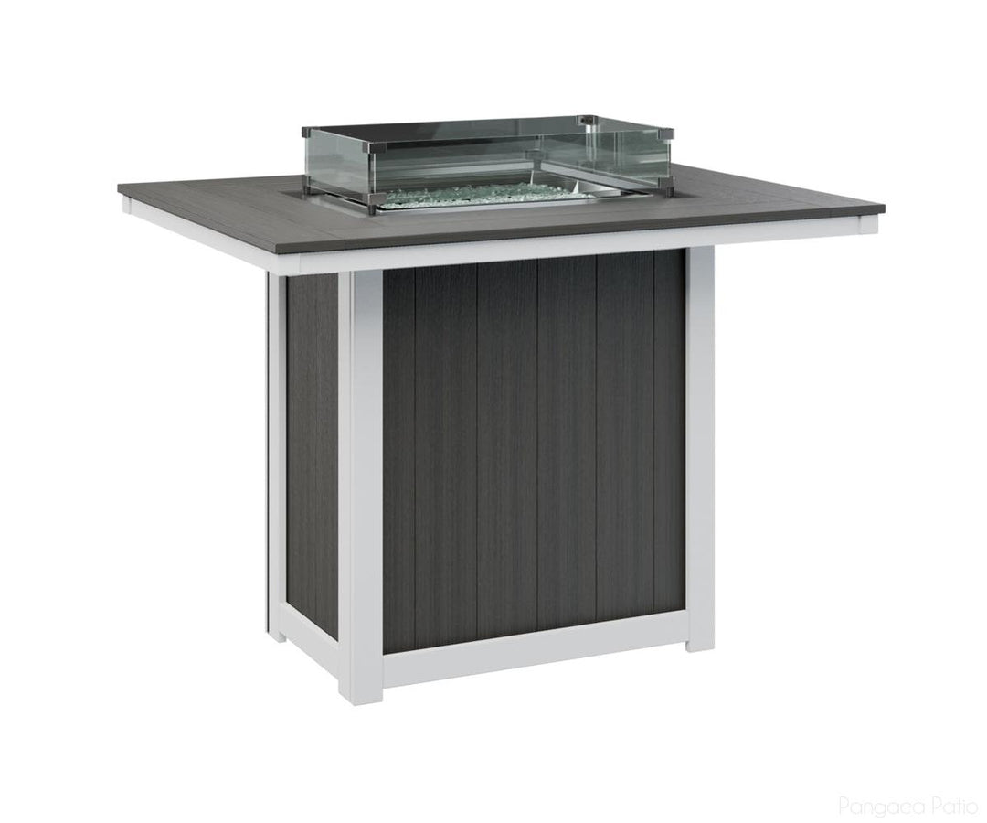 Donoma 42" x 54" Rectangular Fire Table - Bar Height