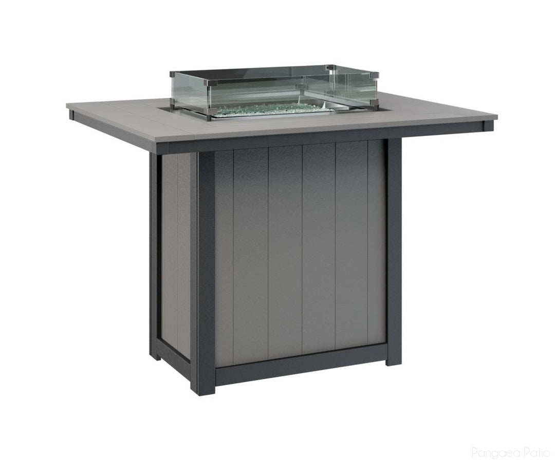 Donoma 42" x 54" Rectangular Fire Table - Bar Height