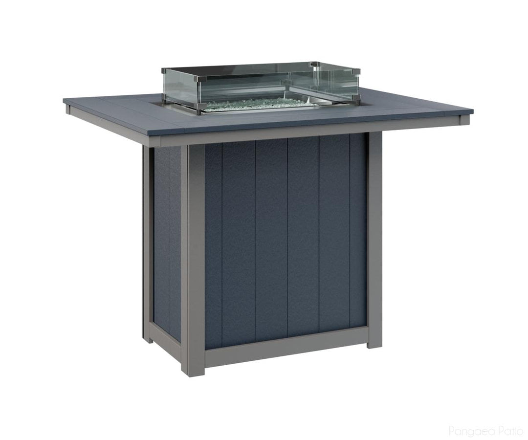 Donoma 42" x 54" Rectangular Fire Table - Bar Height