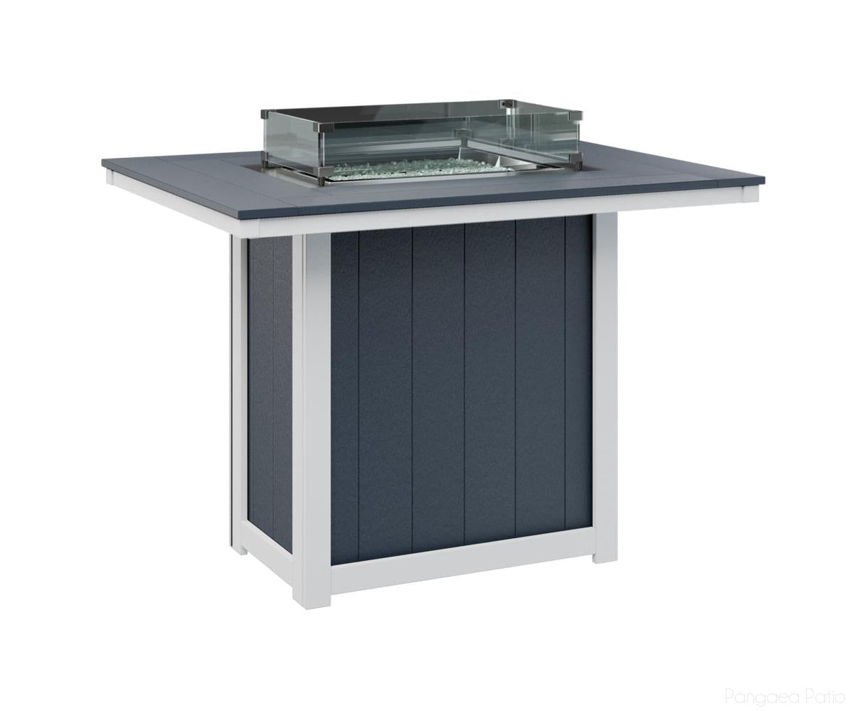 Donoma 42" x 54" Rectangular Fire Table - Bar Height