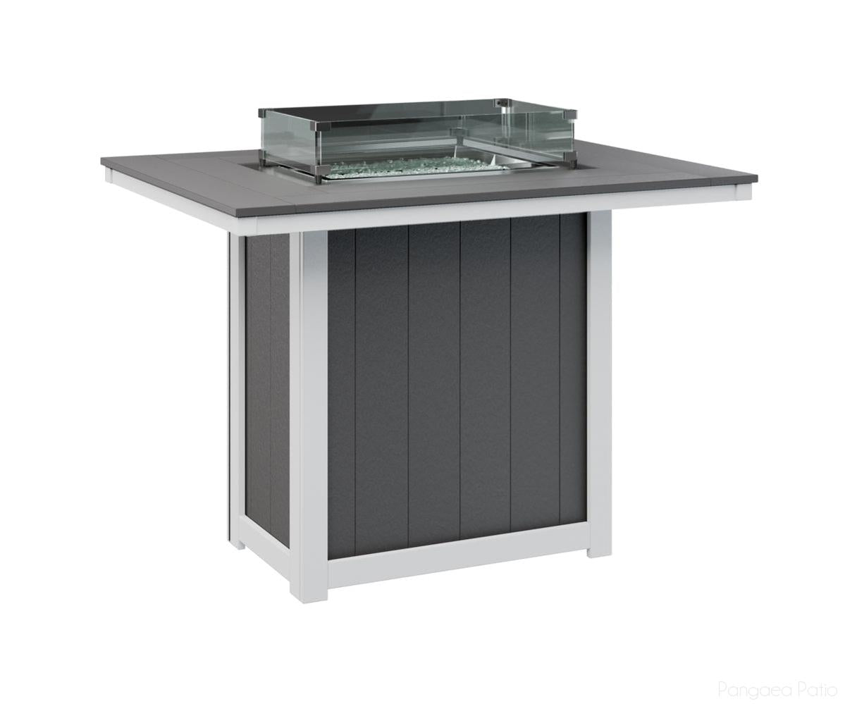 Donoma 42" x 54" Rectangular Fire Table - Bar Height