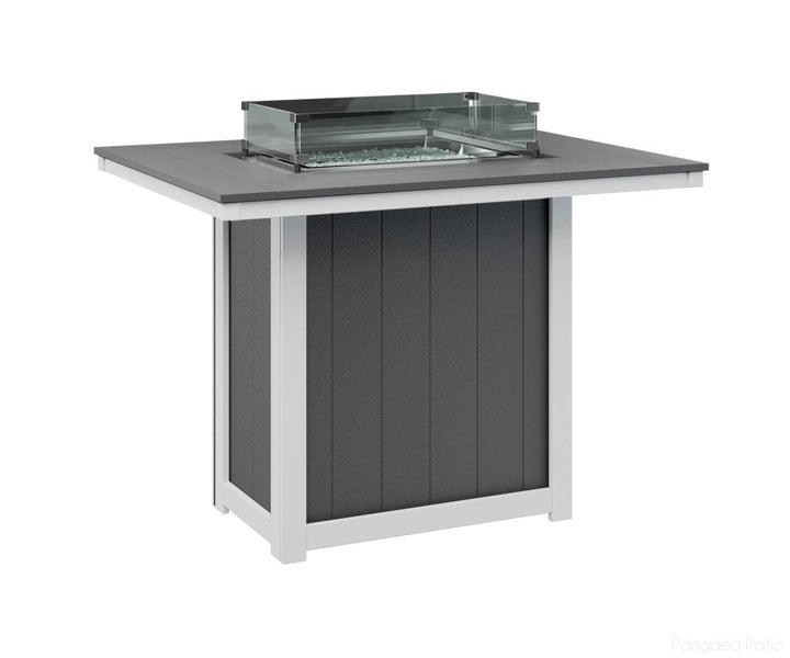 Donoma 42" x 54" Rectangular Fire Table - Bar Height