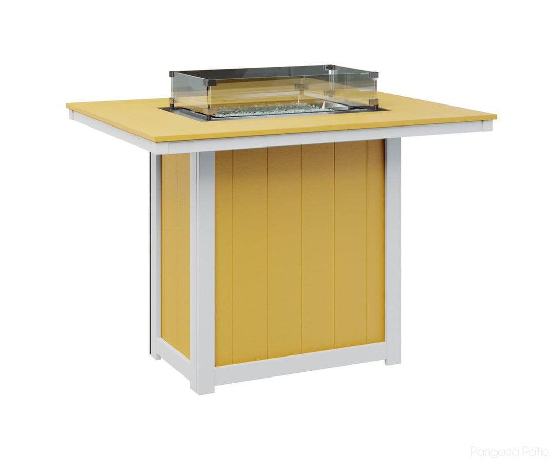 Donoma 42" x 54" Rectangular Fire Table - Bar Height