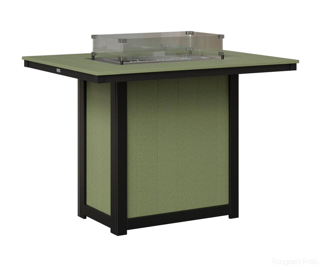 Donoma 42" x 54" Rectangular Fire Table - Bar Height