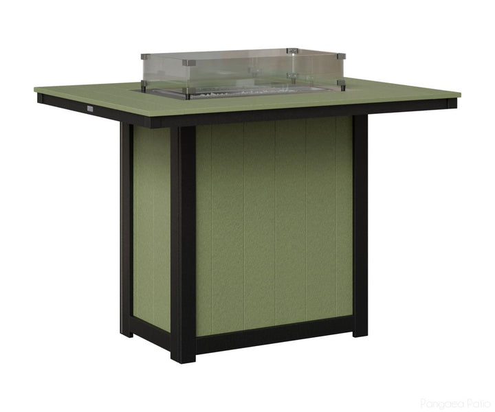 Donoma 42" x 54" Rectangular Fire Table - Bar Height