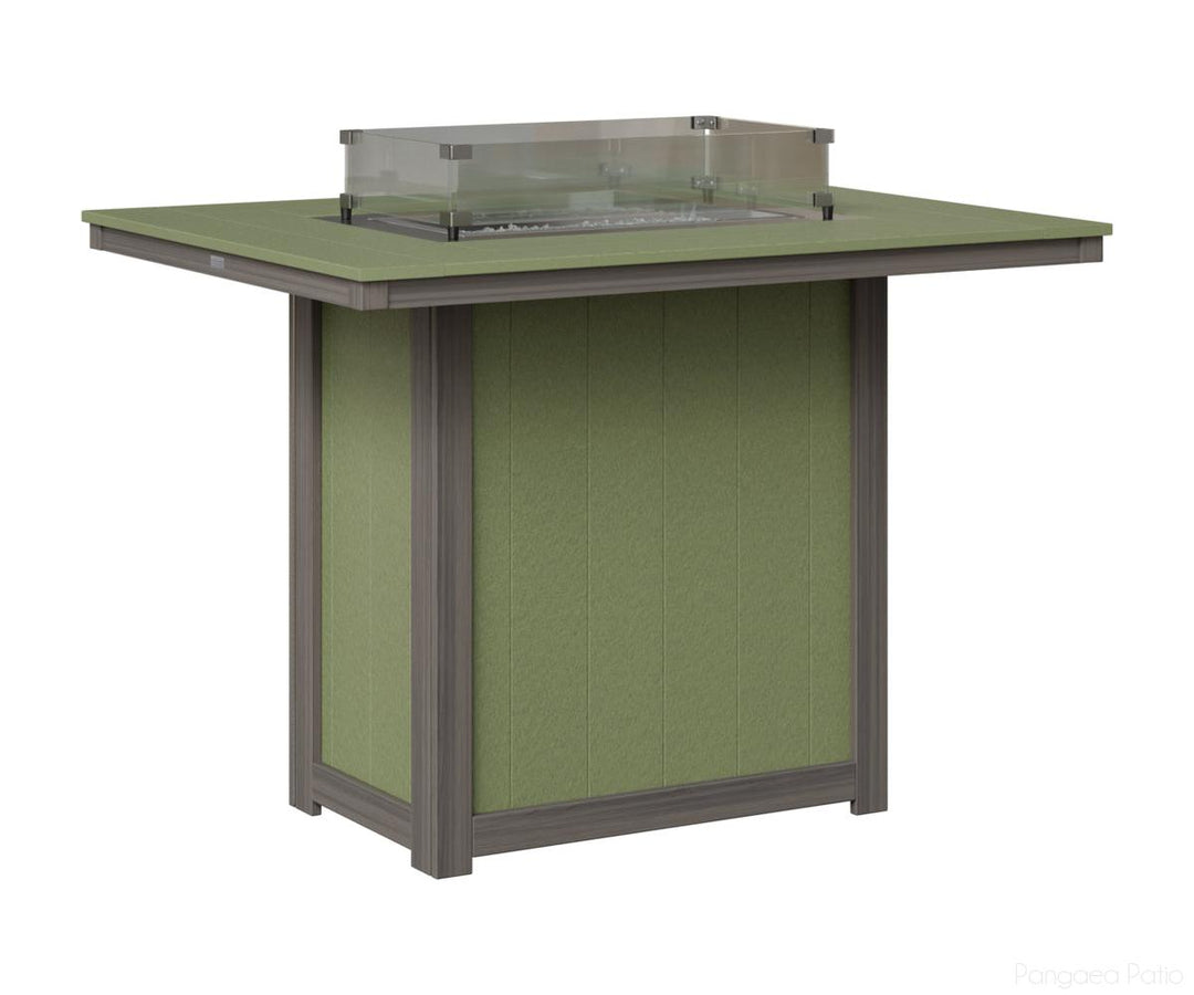 Donoma 42" x 54" Rectangular Fire Table - Bar Height