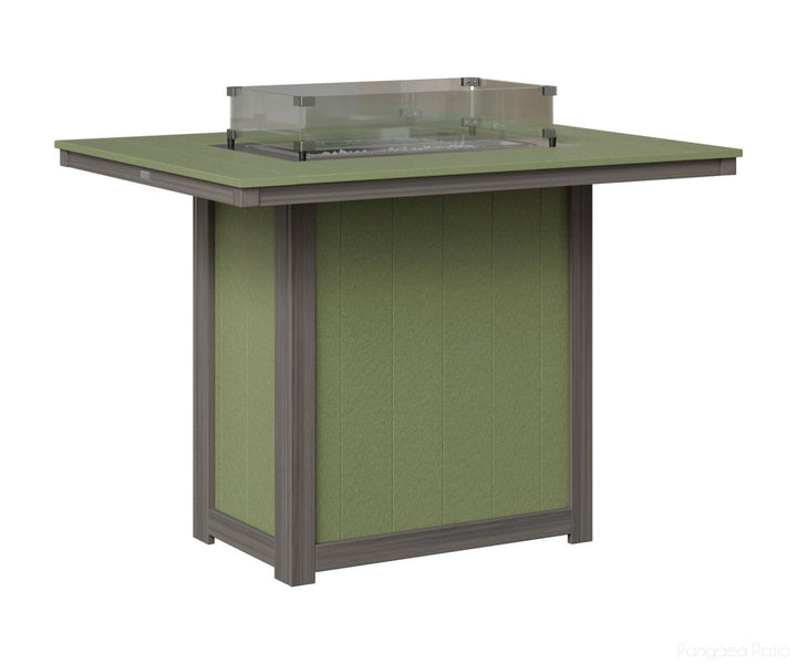Donoma 42" x 54" Rectangular Fire Table - Bar Height