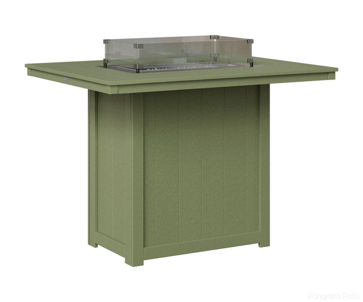 Donoma 42" x 54" Rectangular Fire Table - Bar Height