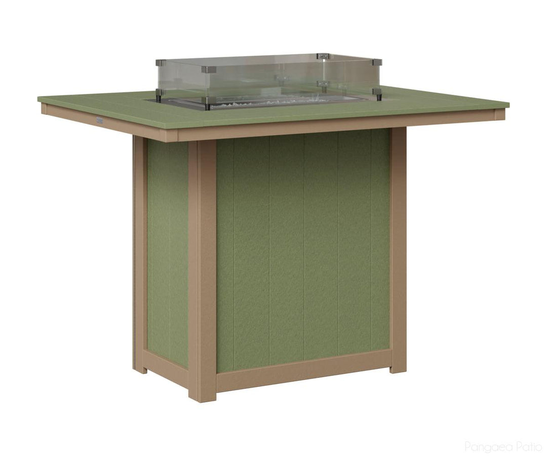 Donoma 42" x 54" Rectangular Fire Table - Bar Height