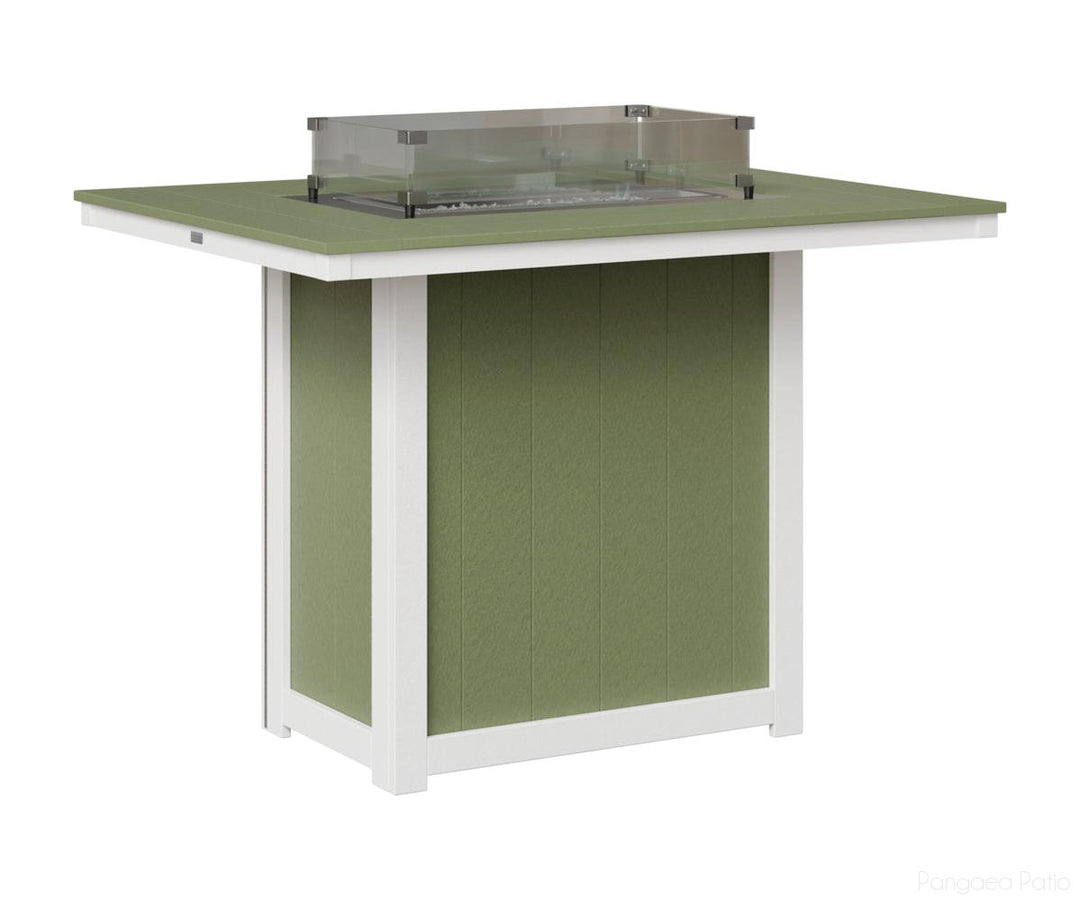 Donoma 42" x 54" Rectangular Fire Table - Bar Height