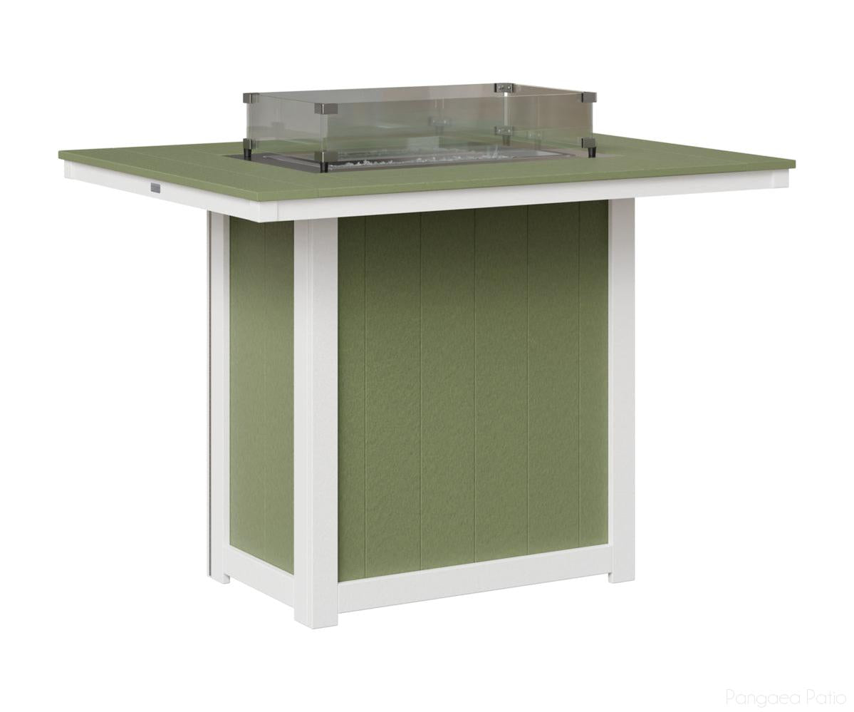 Donoma 42" x 54" Rectangular Fire Table - Bar Height