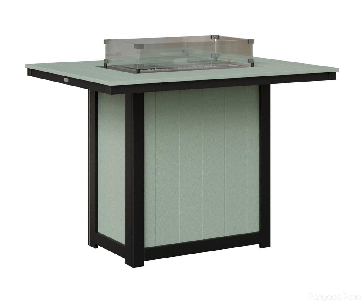Donoma 42" x 54" Rectangular Fire Table - Bar Height