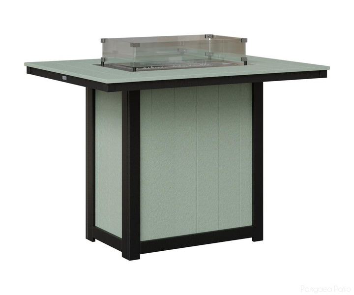 Donoma 42" x 54" Rectangular Fire Table - Bar Height