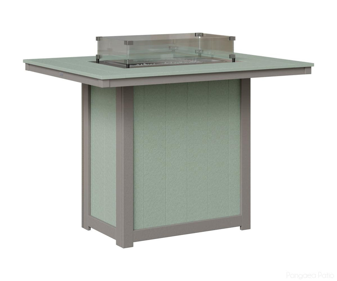 Donoma 42" x 54" Rectangular Fire Table - Bar Height