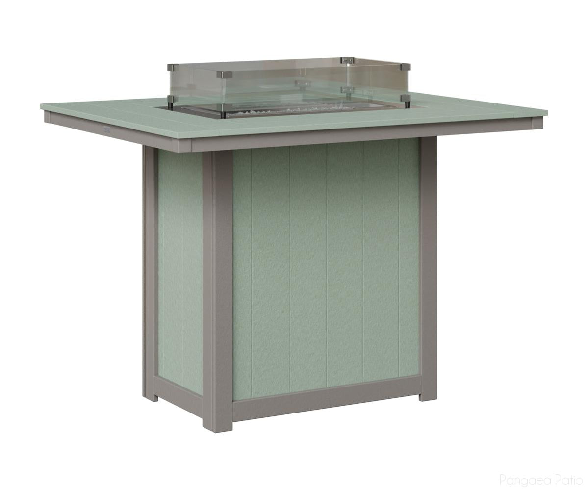 Donoma 42" x 54" Rectangular Fire Table - Bar Height