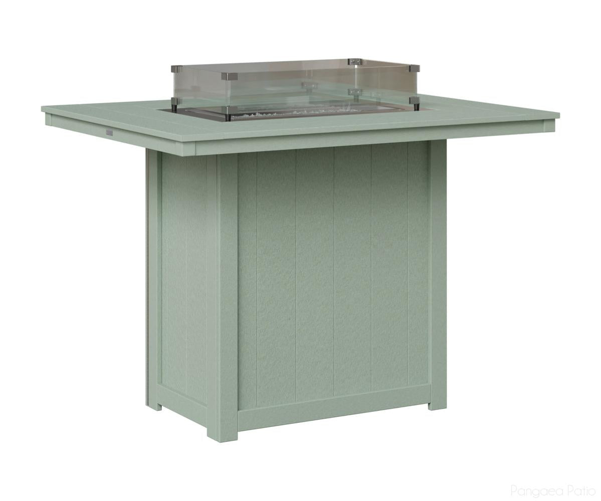 Donoma 42" x 54" Rectangular Fire Table - Bar Height