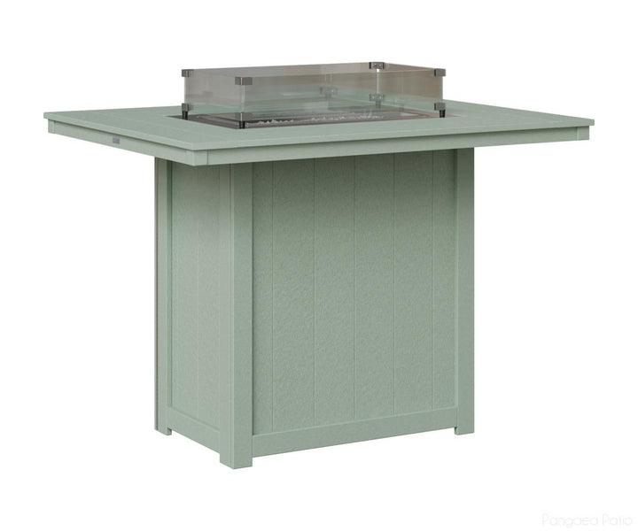 Donoma 42" x 54" Rectangular Fire Table - Bar Height