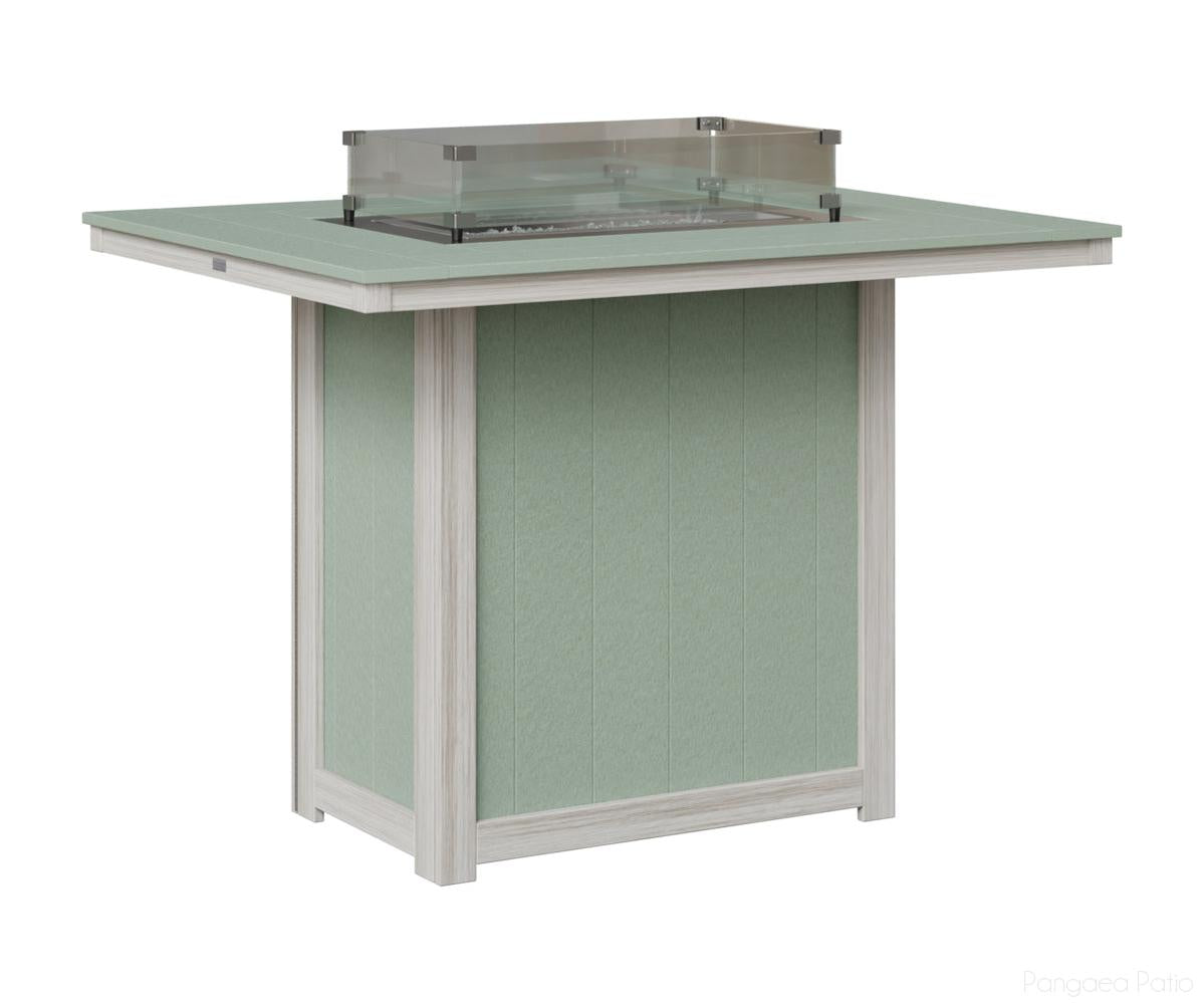 Donoma 42" x 54" Rectangular Fire Table - Bar Height