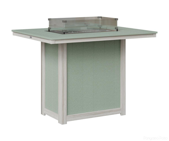 Donoma 42" x 54" Rectangular Fire Table - Bar Height