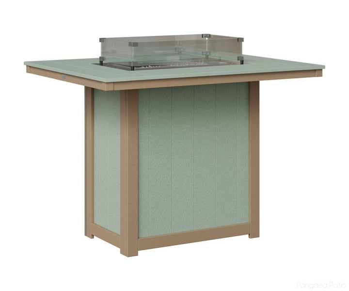 Donoma 42" x 54" Rectangular Fire Table - Bar Height