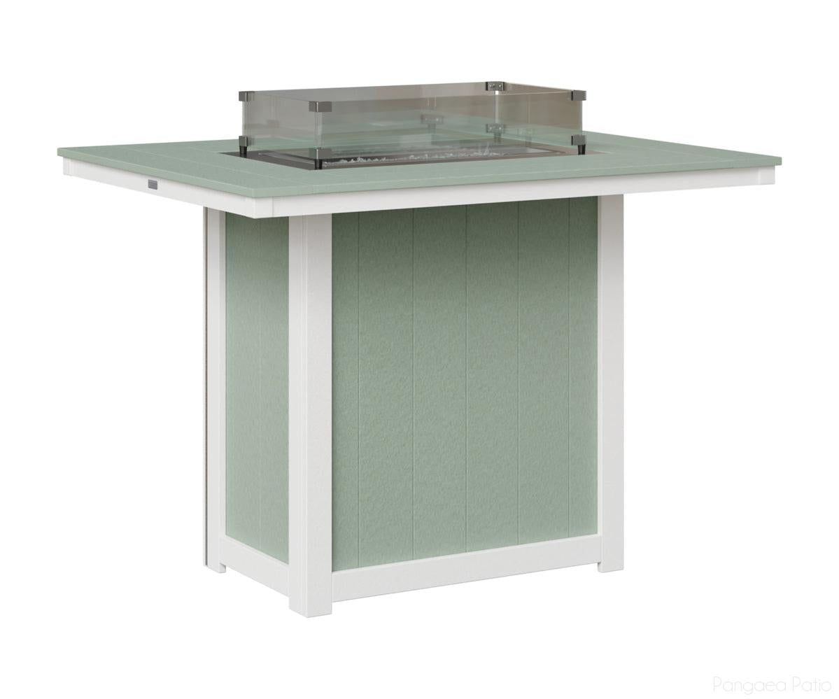 Donoma 42" x 54" Rectangular Fire Table - Bar Height