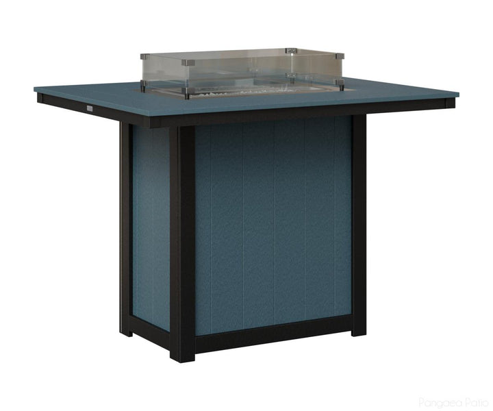 Donoma 42" x 54" Rectangular Fire Table - Bar Height