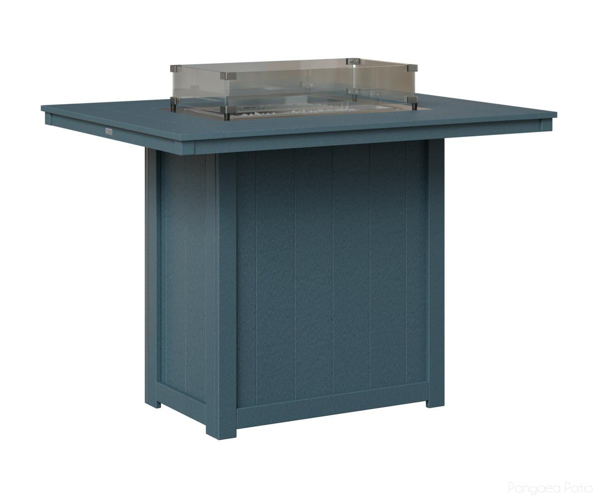 Donoma 42" x 54" Rectangular Fire Table - Bar Height