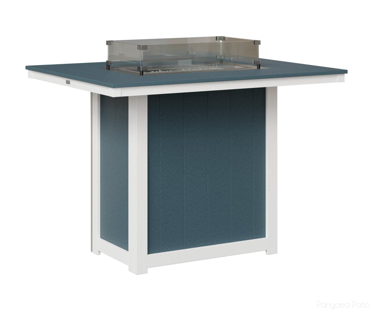 Donoma 42" x 54" Rectangular Fire Table - Bar Height