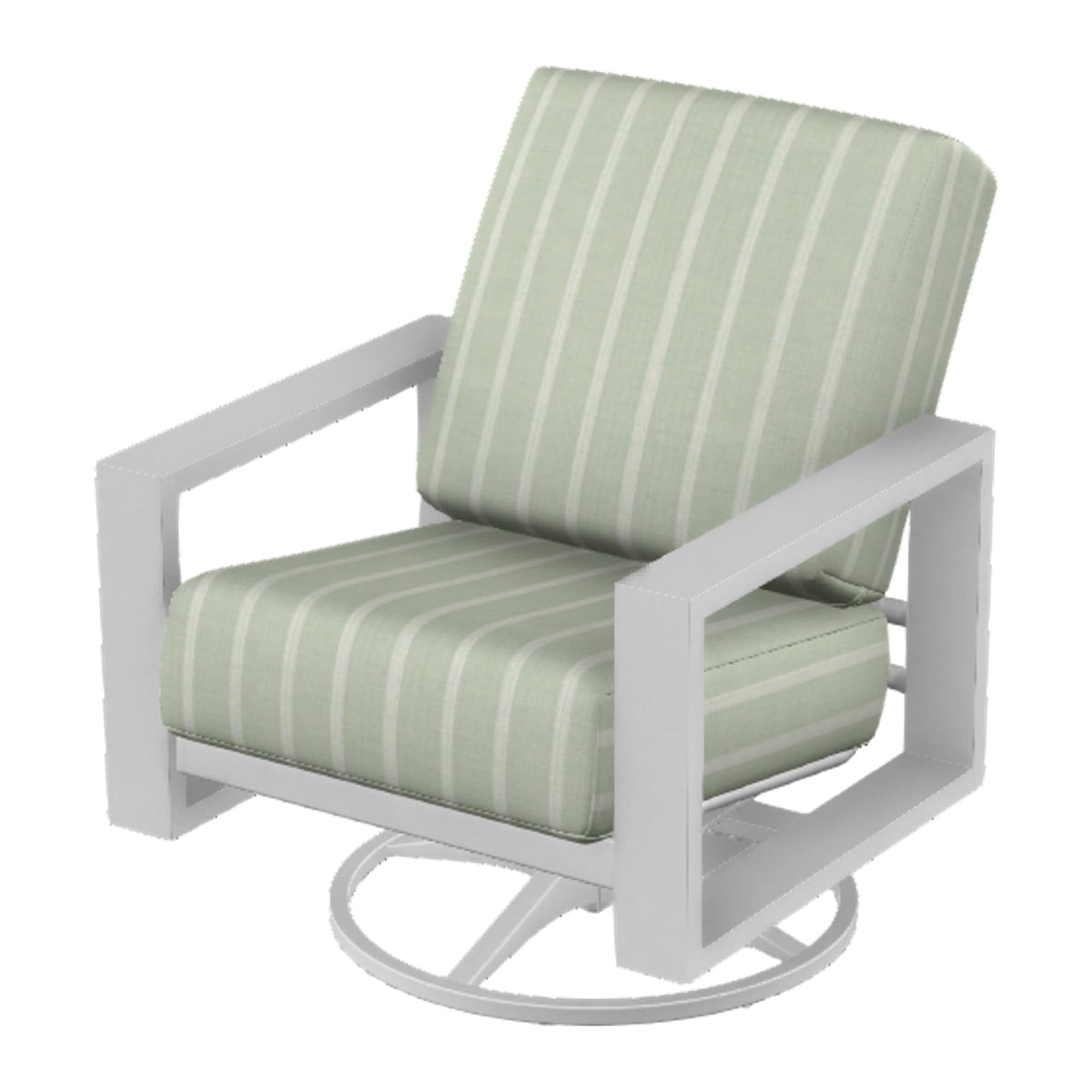 Larssen Cushion Swivel Rocker — White Txt PC