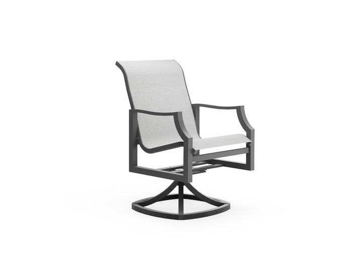Nico Sling High Back Dining Arm Swivel Chair