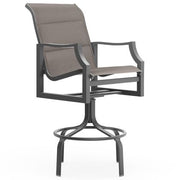 Nico Low back swivel barstool - padded sling