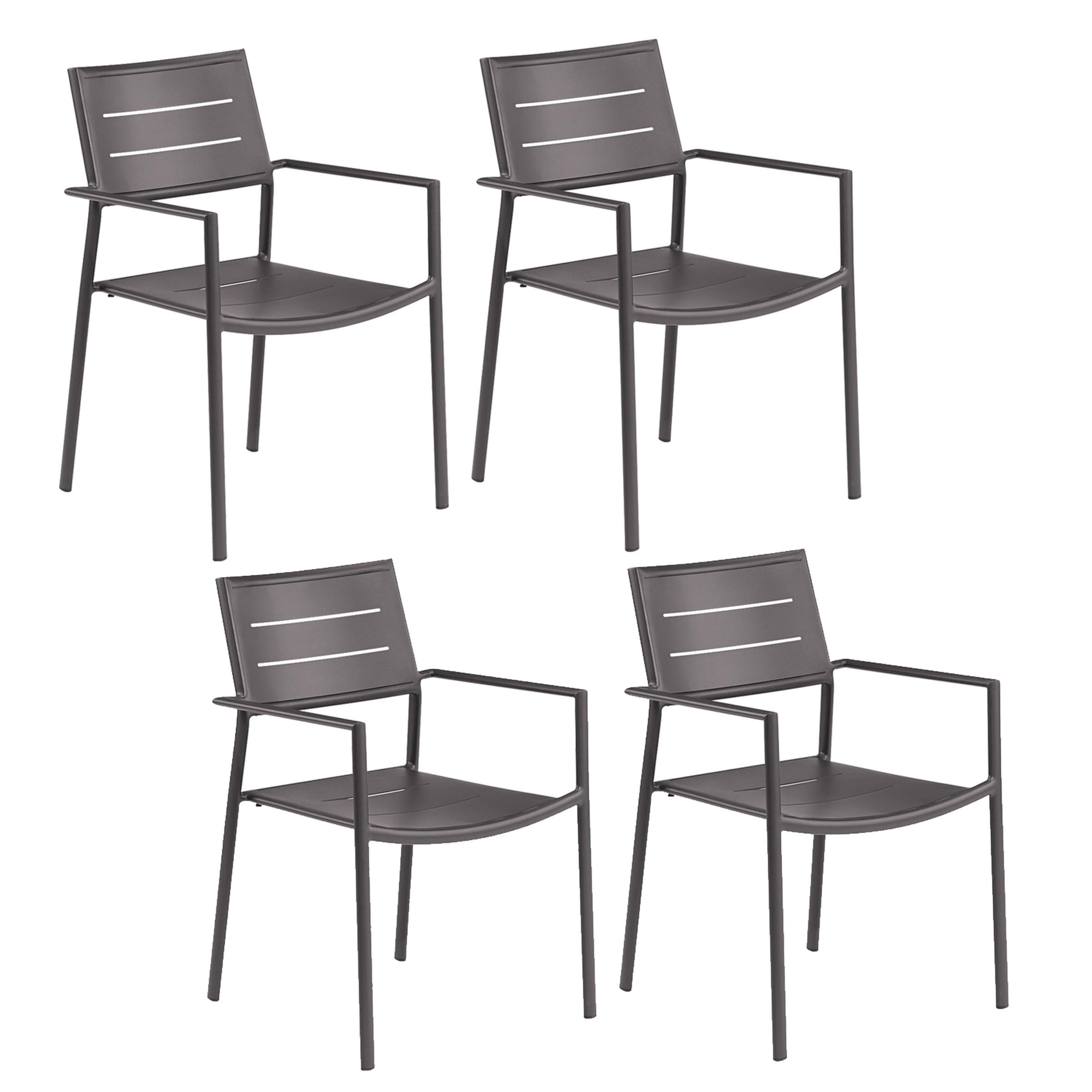 Eiland Aluminum Armchair - Set Of 4
