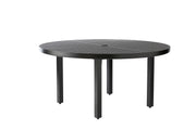 Trinidad 60" Round Umbrella Dining Table (Slat Top)